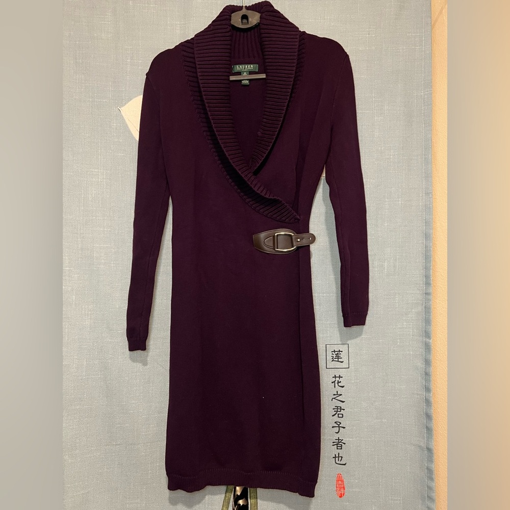 Lauren by Ralph Lauren Sweater Dress 💜🤎